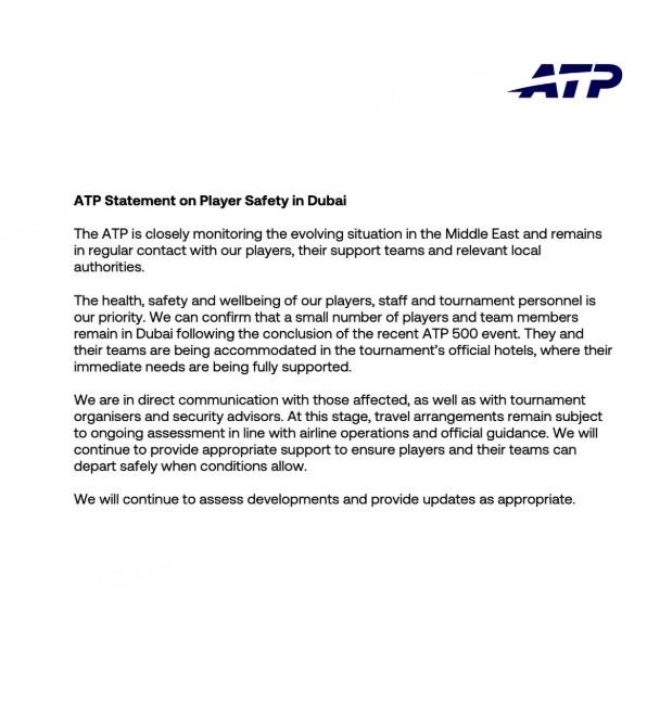  中东局势持续演变，ATP紧急发声保障球员；迪拜滞留选手获全力支持，安全离境成焦点。 体育新闻 中东局势持续演变，ATP紧急发声保障球员；迪拜滞留选手获全力支持，安全离境成焦点。 体育新闻 中东局势持续演变，ATP紧急发声保障球员；迪拜滞留选手获全力支持，安全离境成焦点。 体育新闻 中东局势持续演变，ATP紧急发声保障球员；迪拜滞留选手获全力支持，安全离境成焦点。 体育新闻 中东局势持续演变，ATP紧急发声保障球员；迪拜滞留选手获全力支持，安全离境成焦点。 体育新闻 中东局势持续演变，ATP紧急发声保障球员；迪拜滞留选手获全力支持，安全离境成焦点。 体育新闻 中东局势持续演变，ATP紧急发声保障球员；迪拜滞留选手获全力支持，安全离境成焦点。 体育新闻 中东局势持续演变，ATP紧急发声保障球员；迪拜滞留选手获全力支持，安全离境成焦点。 体育新闻 中东局势持续演变，ATP紧急发声保障球员；迪拜滞留选手获全力支持，安全离境成焦点。 体育新闻