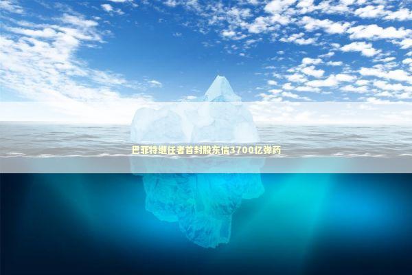 巴菲特继任者首封股东信3700亿弹药 新闻