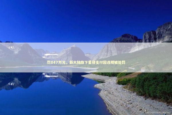 罚847万元，新大陆旗下星驿支付因违规被处罚